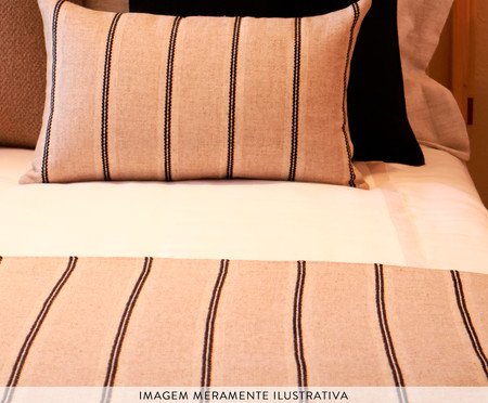 Almofada Paris Preto e Cru Retangular | Westwing