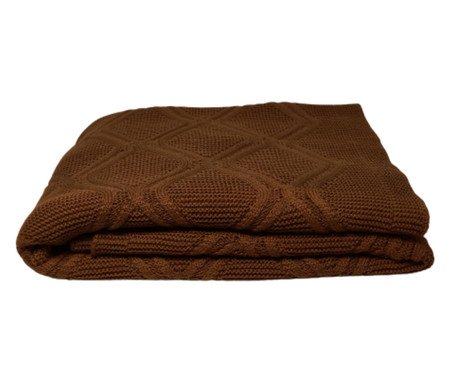 Manta Tricot Luxo Mocha Marrom | Westwing