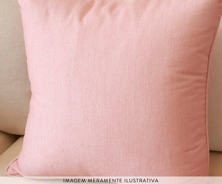 Almofada Chenille Rosé Quadrada | Westwing