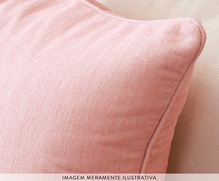 Almofada Chenille Rosé Quadrada | Westwing
