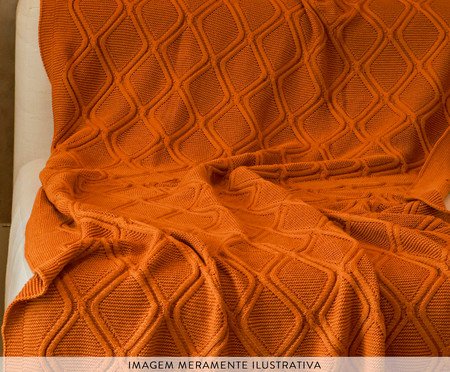 Manta Tricot Luxo Curry Amarelo | Westwing