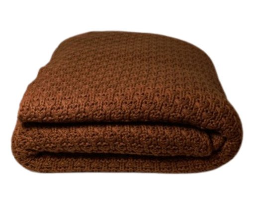 Manta Tricot Tramado Mocha Marrom, brown | WestwingNow