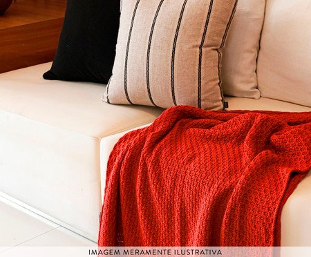 Manta Tricot Tramado Coral | Westwing