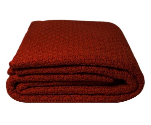 Manta Tricot Tramado Coral, orange | WestwingNow