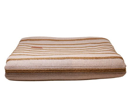 Peseira Veneza Off White e Dourado | Westwing
