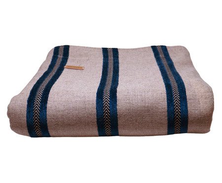 Peseira Grécia Azul Marinho e Sisal Cru