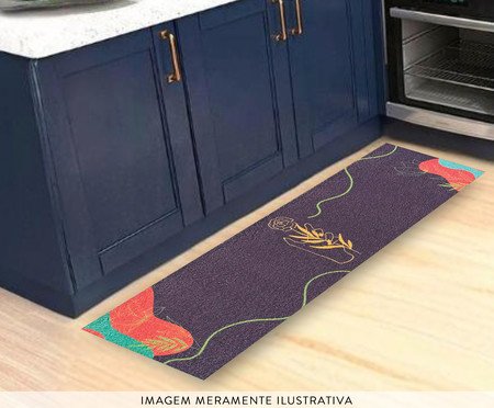 Passadeira Vinil Colormats Mãos E Rosa | Westwing