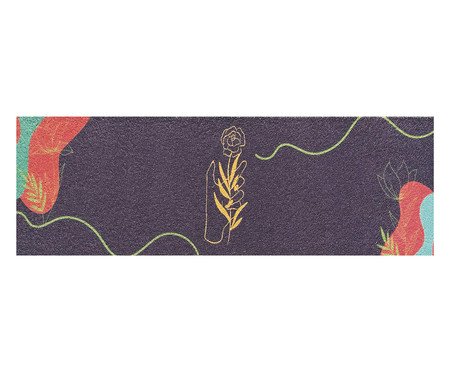 Passadeira Vinil Colormats Mãos E Rosa | Westwing