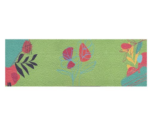 Passadeira Vinil Colormats Jardim Secreto, green | WestwingNow