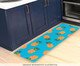 Passadeira Vinil Colormats Abacaxis, blue | WestwingNow