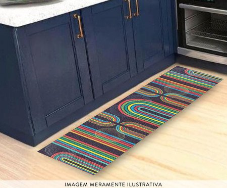 Passadeira Vinil Colormats Rainbow | Westwing