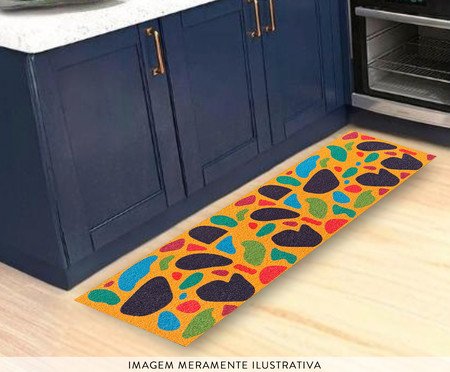 Passadeira Vinil Colormats Pedras | Westwing