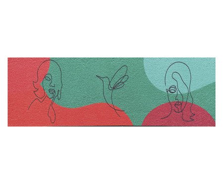 Passadeira Vinil Colormats Beija Flor | Westwing