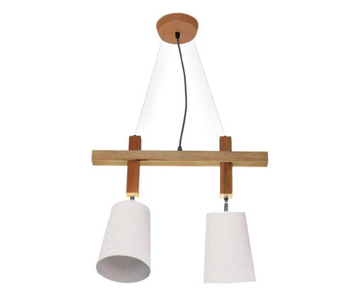 Pendente Alessandra Imbuia Bivolt, Branco | WestwingNow