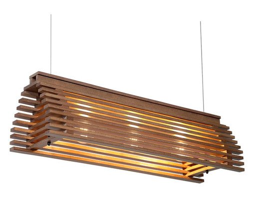 Pendente Relevo Hirana Bivolt - 3 Soquetes, Marrom | WestwingNow