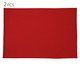 Jogo de Lugar Americano Dublado Pako Vermelho, red | WestwingNow