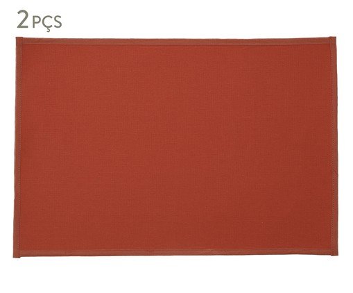 Jogo de Lugar Americano Dublado Pako Terracota, Terracotta | WestwingNow