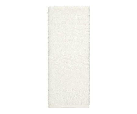Toalha de Banho Florença Geométrico Branco Jacquard | Westwing