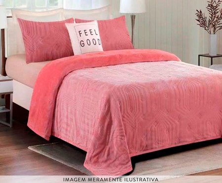 Jogo de Coberdrom Cutting Rosa Antique | Westwing
