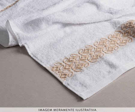 Toalha de Rosto Branco Aslan | Westwing