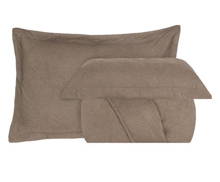 Jogo de Cobre-Leito Suede Bege | Westwing