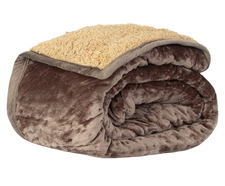 Coberdrom Duo Choco Claro Bege Escuro | Westwing