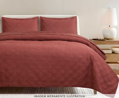 Jogo de Cobre-Leito Suede Rose Blush | Westwing