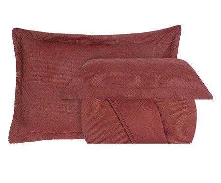Jogo de Cobre-Leito Suede Rose Blush | Westwing