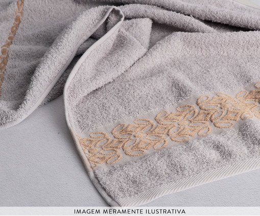 Toalha de Rosto Prata Aslan, silver or metallic | WestwingNow