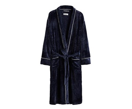 Roupão Kimono Pipping Marinho Sonhare | Westwing