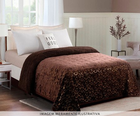 Coberdrom Estrela Choco Escuro Golden | Westwing