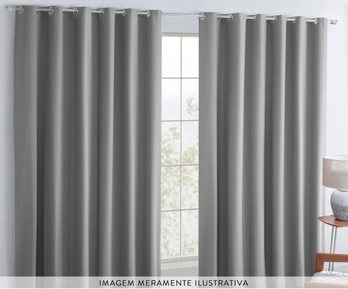 Cortina Blackout Prata, silver or metallic | WestwingNow