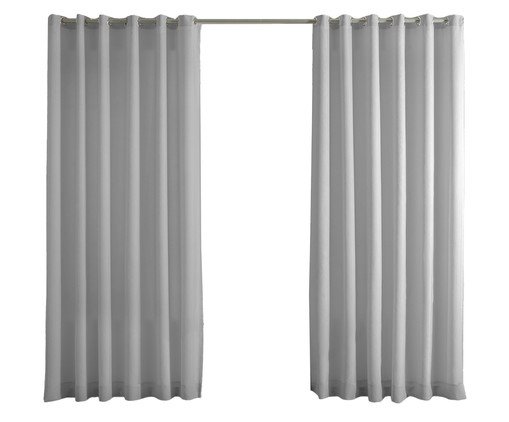 Cortina Voal Texturizado Prata, silver or metallic | WestwingNow