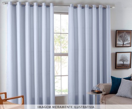 Cortina Voal Basic Cinza | Westwing