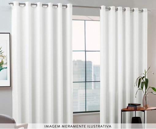 Cortina Única Linen Flax Off White, Off White | WestwingNow
