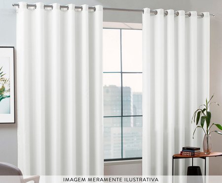 Cortina Única Linen Flax Off White | Westwing