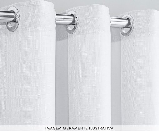 Cortina Única Linen Flax Branco, white | WestwingNow