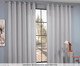 Cortina Voal Xadrez Cinza, grey | WestwingNow
