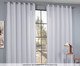 Cortina Voal Xadrez Branco, white | WestwingNow