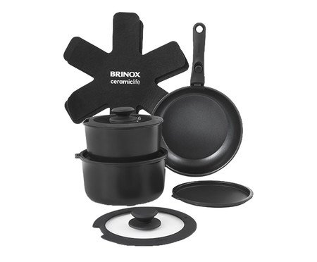 Jogo de Panelas Fit Preto | Westwing
