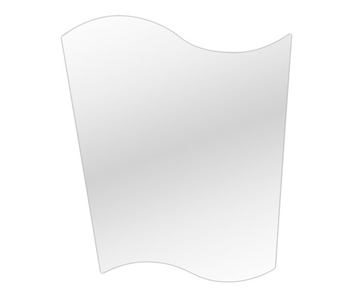 Espelho de Parede Lapidado Bismark  - 68x40cm, Prata | WestwingNow