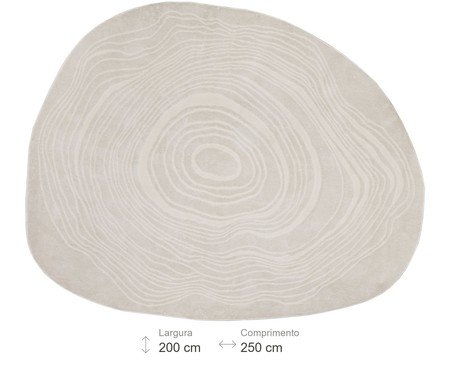 Tapete Waves Off White | Westwing