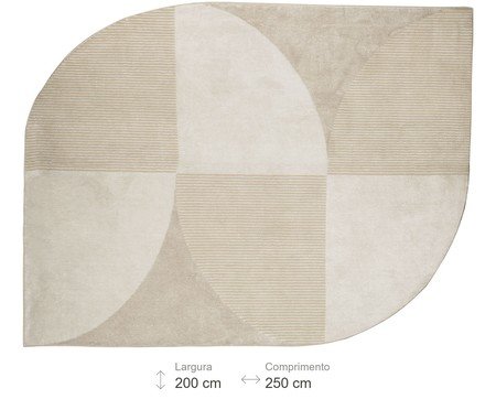 Tapete Waves Off White e Bege | Westwing