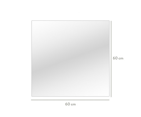 Espelho de Parede Bisotê Lewis - 60x60cm | WestwingNow
