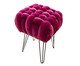 Puff Trançado em Veludo Pink, pink | WestwingNow