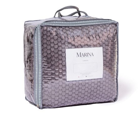 Cobertor Aveludado Manta Soft Touch Flannel Jaquard Cinza | Westwing