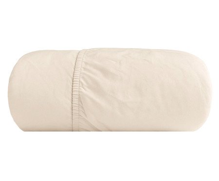Lençol Elasticado Percal Off-White 200 Fios | Westwing