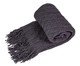 Manta Tricot Texturizada Com Franjas Cinza, grey | WestwingNow