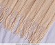 Manta Tricot Texturizada Com Franjas Cru, beige | WestwingNow