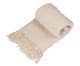 Manta Tricot Texturizada Com Franjas Cru, beige | WestwingNow